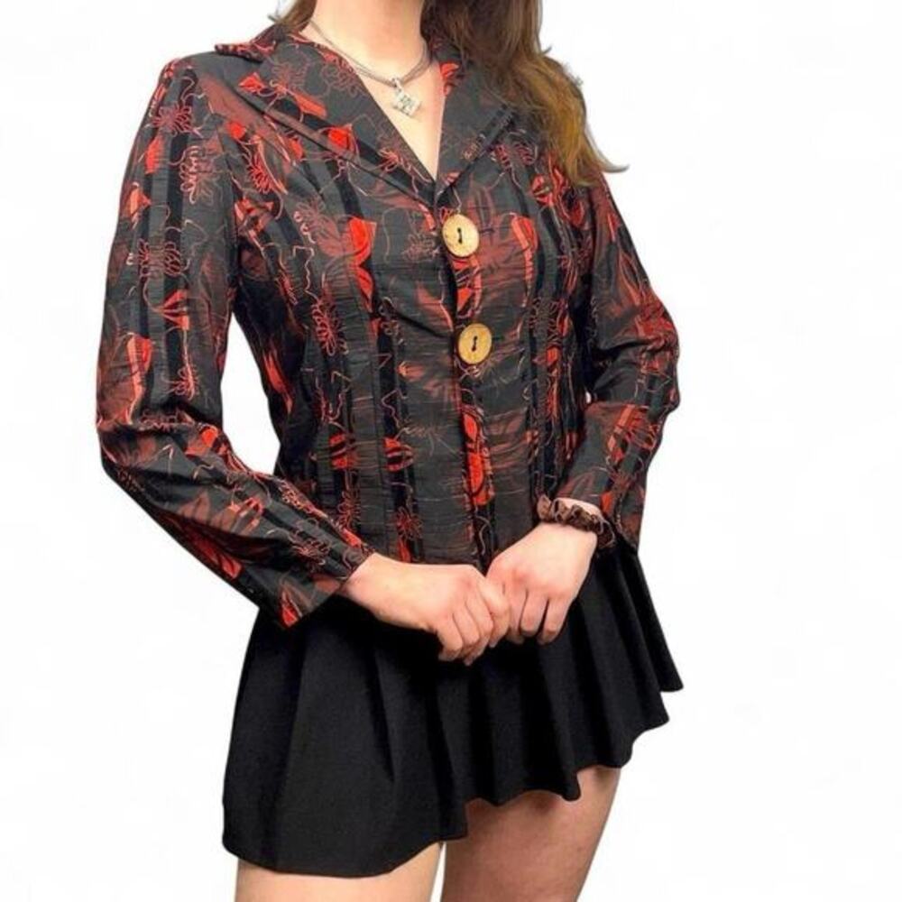 Vintage Connie’s Moonlight‎ Blazer Women’s M/L Lagenlook Boho Whimsigoth Holiday